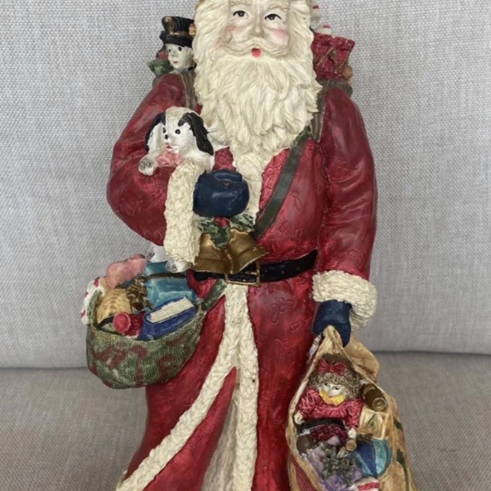 Santa Clause Albert E Price 10” Tall Ceramic Christmas Decor VTG Holiday Rare!
